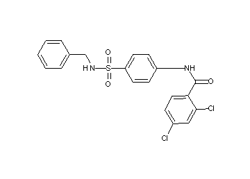 N-{4-[(benzylamino)sulfonyl]phenyl}-2,4-dichlorobenzamide
