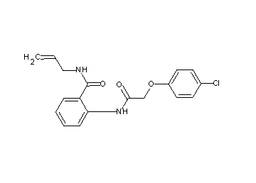 N-allyl-2-{[(4-chlorophenoxy)acetyl]amino}benzamide