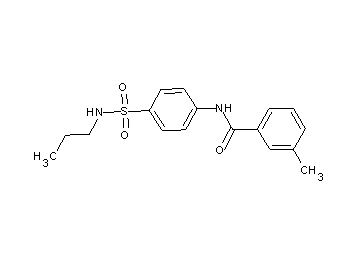3-methyl-N-{4-[(propylamino)sulfonyl]phenyl}benzamide