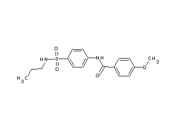 4-methoxy-N-{4-[(propylamino)sulfonyl]phenyl}benzamide