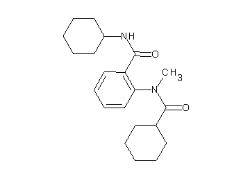 N-cyclohexyl-2-[(cyclohexylcarbonyl)(methyl)amino]benzamide