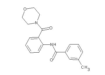 3-methyl-N-[2-(4-morpholinylcarbonyl)phenyl]benzamide