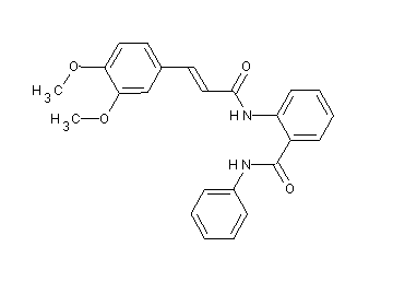 2-{[3-(3,4-dimethoxyphenyl)acryloyl]amino}-N-phenylbenzamide