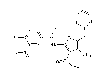 5-benzyl-2-[(4-chloro-3-nitrobenzoyl)amino]-4-methyl-3-thiophenecarboxamide