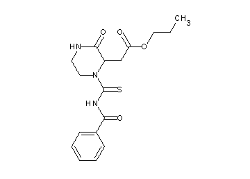 propyl {1-[(benzoylamino)carbonothioyl]-3-oxo-2-piperazinyl}acetate