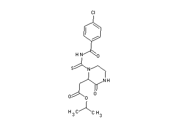isopropyl (1-{[(4-chlorobenzoyl)amino]carbonothioyl}-3-oxo-2-piperazinyl)acetate