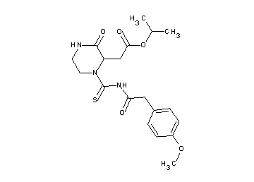 isopropyl [1-({[(4-methoxyphenyl)acetyl]amino}carbonothioyl)-3-oxo-2-piperazinyl]acetate
