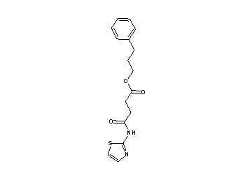 3-phenylpropyl 4-oxo-4-(1,3-thiazol-2-ylamino)butanoate