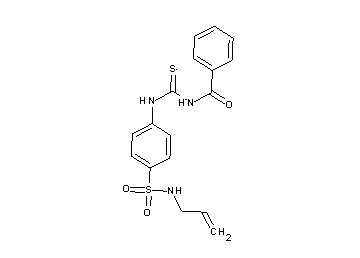 N-[({4-[(allylamino)sulfonyl]phenyl}amino)carbonothioyl]benzamide