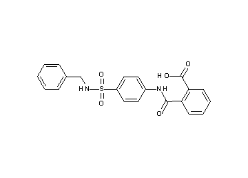 2-[({4-[(benzylamino)sulfonyl]phenyl}amino)carbonyl]benzoic acid