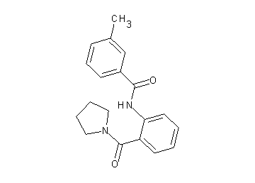 3-methyl-N-[2-(1-pyrrolidinylcarbonyl)phenyl]benzamide