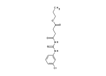 propyl 4-({[(3-chlorophenyl)amino]carbonothioyl}amino)-4-oxobutanoate