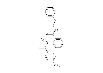 2-[methyl(4-methylbenzoyl)amino]-N-(2-phenylethyl)benzamide