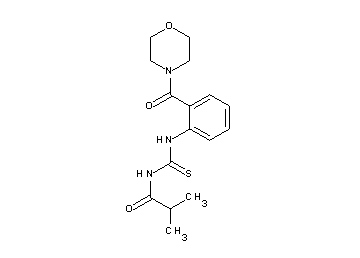 2-methyl-N-({[2-(4-morpholinylcarbonyl)phenyl]amino}carbonothioyl)propanamide