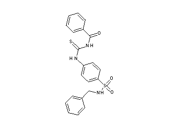 N-[({4-[(benzylamino)sulfonyl]phenyl}amino)carbonothioyl]benzamide