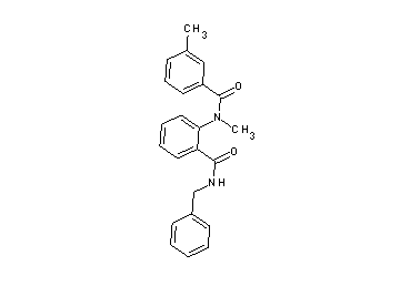 N-benzyl-2-[methyl(3-methylbenzoyl)amino]benzamide - Click Image to Close