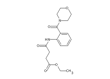 ethyl 4-{[2-(4-morpholinylcarbonyl)phenyl]amino}-4-oxobutanoate