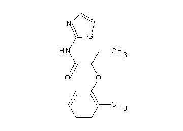 2-(2-methylphenoxy)-N-1,3-thiazol-2-ylbutanamide