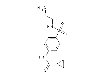 N-{4-[(propylamino)sulfonyl]phenyl}cyclopropanecarboxamide