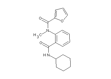 N-{2-[(cyclohexylamino)carbonyl]phenyl}-N-methyl-2-furamide
