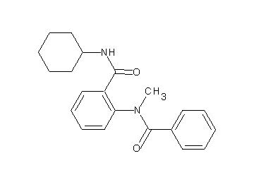 2-[benzoyl(methyl)amino]-N-cyclohexylbenzamide