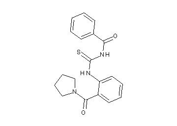 N-({[2-(1-pyrrolidinylcarbonyl)phenyl]amino}carbonothioyl)benzamide