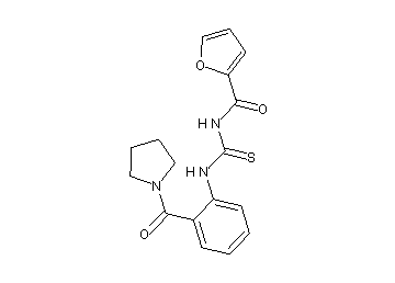N-({[2-(1-pyrrolidinylcarbonyl)phenyl]amino}carbonothioyl)-2-furamide