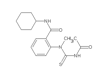 2-[[(acetylamino)carbonothioyl](methyl)amino]-N-cyclohexylbenzamide