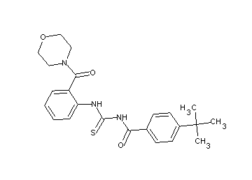 4-tert-butyl-N-({[2-(4-morpholinylcarbonyl)phenyl]amino}carbonothioyl)benzamide