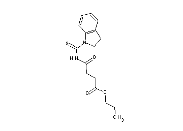 propyl 4-[(2,3-dihydro-1H-indol-1-ylcarbonothioyl)amino]-4-oxobutanoate