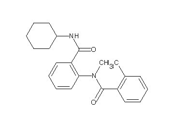N-{2-[(cyclohexylamino)carbonyl]phenyl}-N,2-dimethylbenzamide