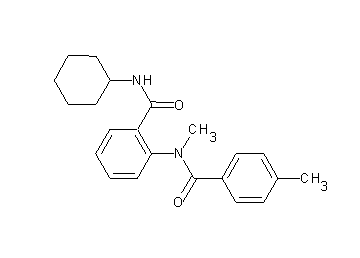 N-cyclohexyl-2-[methyl(4-methylbenzoyl)amino]benzamide