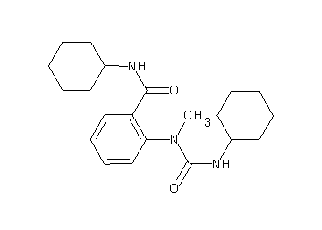 N-cyclohexyl-2-[[(cyclohexylamino)carbonyl](methyl)amino]benzamide