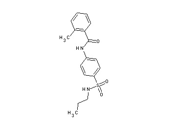 2-methyl-N-{4-[(propylamino)sulfonyl]phenyl}benzamide