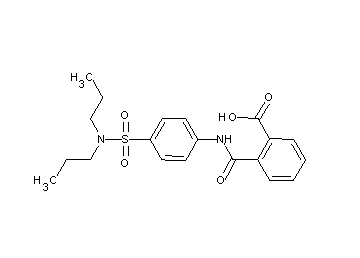 2-[({4-[(dipropylamino)sulfonyl]phenyl}amino)carbonyl]benzoic acid