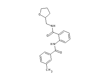 2-[(3-methylbenzoyl)amino]-N-(tetrahydro-2-furanylmethyl)benzamide