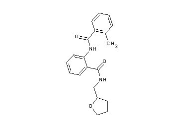 2-methyl-N-(2-{[(tetrahydro-2-furanylmethyl)amino]carbonyl}phenyl)benzamide