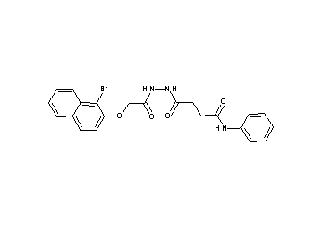 4-(2-{[(1-bromo-2-naphthyl)oxy]acetyl}hydrazino)-4-oxo-N-phenylbutanamide