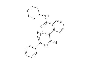 2-[[(benzoylamino)carbonothioyl](methyl)amino]-N-cyclohexylbenzamide