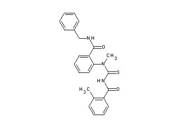 N-{[{2-[(benzylamino)carbonyl]phenyl}(methyl)amino]carbonothioyl}-2-methylbenzamide