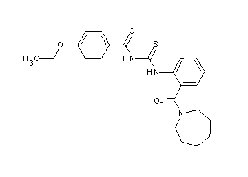 N-({[2-(1-azepanylcarbonyl)phenyl]amino}carbonothioyl)-4-ethoxybenzamide