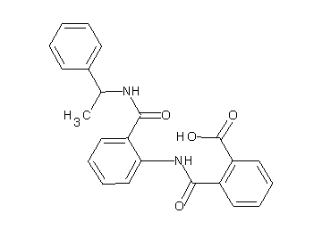 2-{[(2-{[(1-phenylethyl)amino]carbonyl}phenyl)amino]carbonyl}benzoic acid