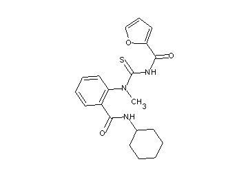 N-{[{2-[(cyclohexylamino)carbonyl]phenyl}(methyl)amino]carbonothioyl}-2-furamide