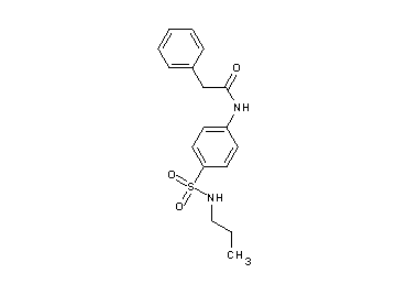 2-phenyl-N-{4-[(propylamino)sulfonyl]phenyl}acetamide