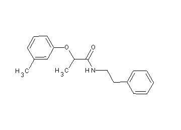 2-(3-methylphenoxy)-N-(2-phenylethyl)propanamide