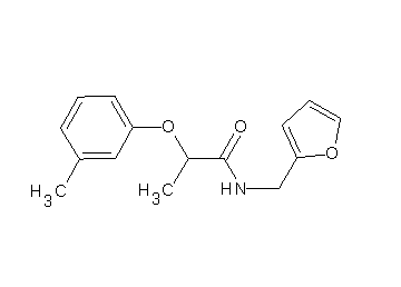 N-(2-furylmethyl)-2-(3-methylphenoxy)propanamide - Click Image to Close