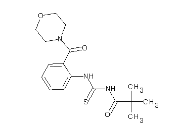2,2-dimethyl-N-({[2-(4-morpholinylcarbonyl)phenyl]amino}carbonothioyl)propanamide - Click Image to Close