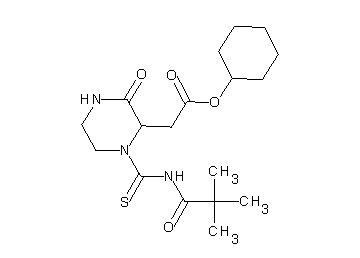 cyclohexyl (1-{[(2,2-dimethylpropanoyl)amino]carbonothioyl}-3-oxo-2-piperazinyl)acetate - Click Image to Close