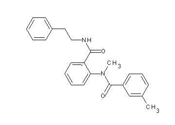 2-[methyl(3-methylbenzoyl)amino]-N-(2-phenylethyl)benzamide