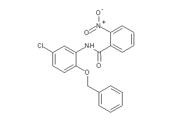 N-[2-(benzyloxy)-5-chlorophenyl]-2-nitrobenzamide - Click Image to Close